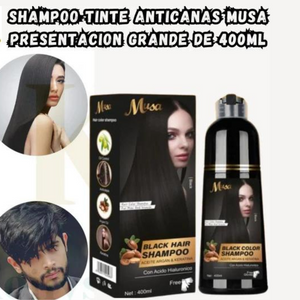 NUEVO SHAMPOO ANTI CANAS , MUSA 400ML