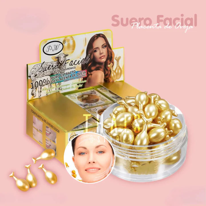 Perlas de Suero Facial 100% Extracto de Placenta de Oveja – P&W